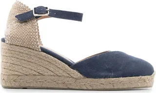 Buckle-Strap Wedge Espadrilles