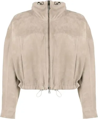 Suede Bomber Jacket