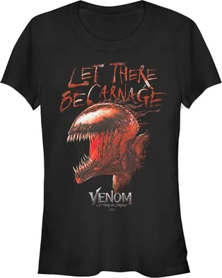 Junior's Marvel Venom: Let There be Carnage Red T-Shirt - Black - 2X Large