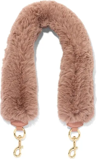 'The Shoulder Strap' faux-fur strap