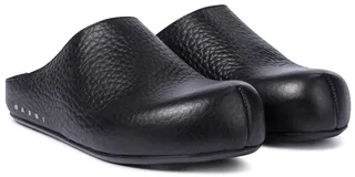 Sabot leather slippers