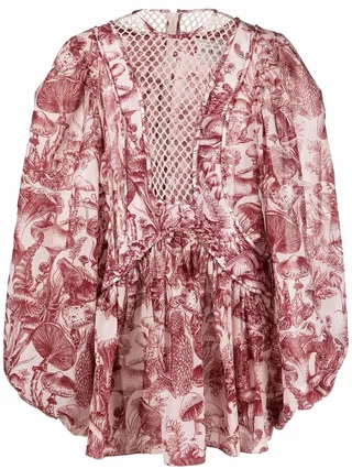 Illustration Print Minidress