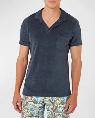 Men's Terry Toweling Polo Shirt