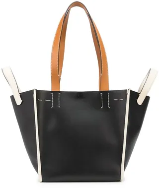 large Mercer leather tote bag