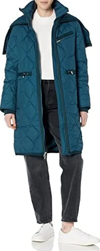 Marc New York by Andrew Marc Women's Signature Anorak Crinkle Nylon Quilted Jacket