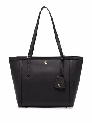 Clare crosshatch leather tote bag