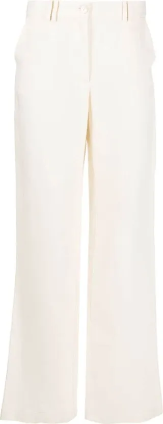 Straight-Leg Linen Trousers