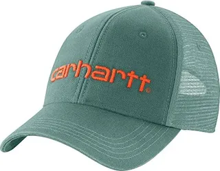 Carhartt Men's Canvas Mesh-Back Logo Graphic Cap