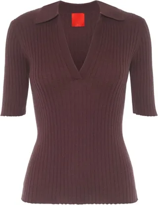 Cashmere In Love Wool-Cashmere Summer Polo Shirt