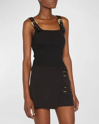 Buckle Scoop-Neck Tank Top