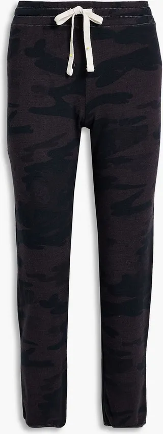 Camouflage French terry track pants