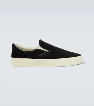 Suede slip-on sneakers