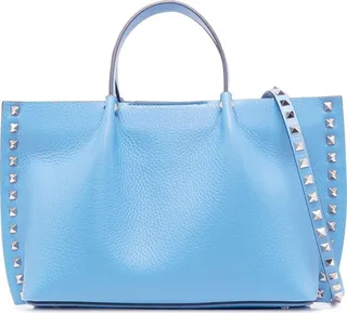 VALENTINO GARAVANI- Rockstud Small Leather Tote Bag