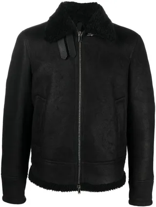 Zip-Up Sheepskin Jacket