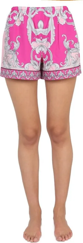 Versace Baroque-Printed Elasticated Waist Lounge Shorts