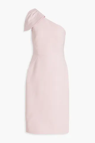 Carline one-shoulder crepe midi dress