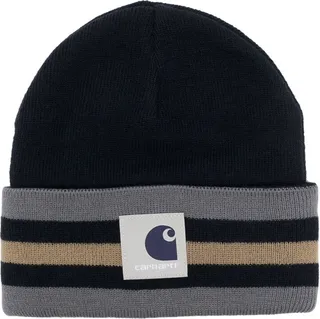 X New Balance Blue Striped Beanie Hat