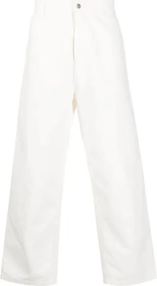 Wide-Panel Cotton Trousers