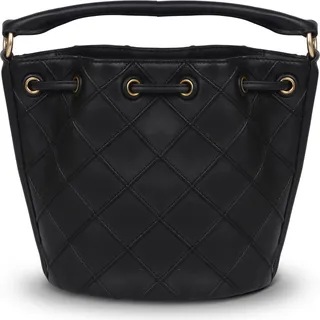 Tory Burch Diamond Quilting Design Small Bucket Bag