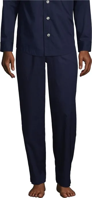 Lands' End Men's Poplin Pajama Pants
