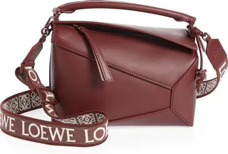 Small Puzzle Edge Leather Bag