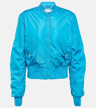 Logo bomber jacket