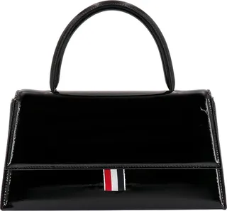 Patent leather handbag