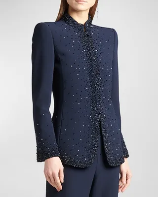 Crystal Strass Zip Jacket