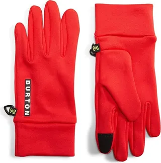 Burton Kids Screen Grab Liner Glove (Youth) (Tomato) Extreme Cold Weather Gloves