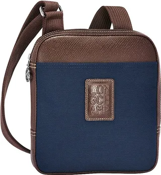 Nylon Leather Compact Crossbody Bag