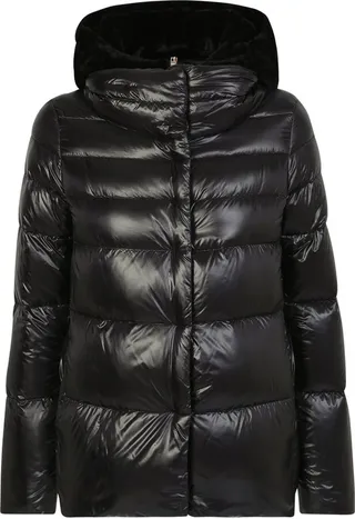 Herno Concealed Fastened Hooded Puffer Jacket