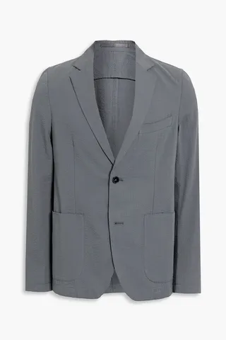 Lightest cotton-seersucker blazer