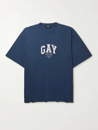 Appliquéd Cotton-Jersey T-Shirt