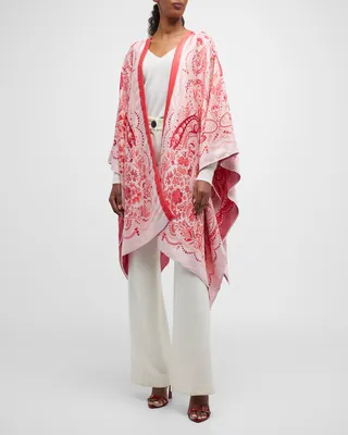 Potpourri Paisley Jacquard Cape