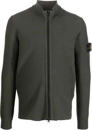 Compass-patch zip jumper