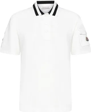 Moncler Logo-Embroidered Polo Shirt