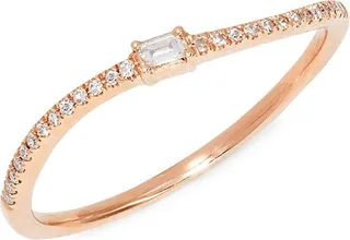14K Rose Gold & 0.11 TCW Diamond Ring