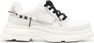 Decorative-Stitching Low-Top Sneakers