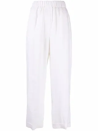 High-Waisted Cropped Trousers
