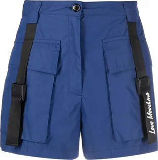 High-Waisted Cargo Shorts