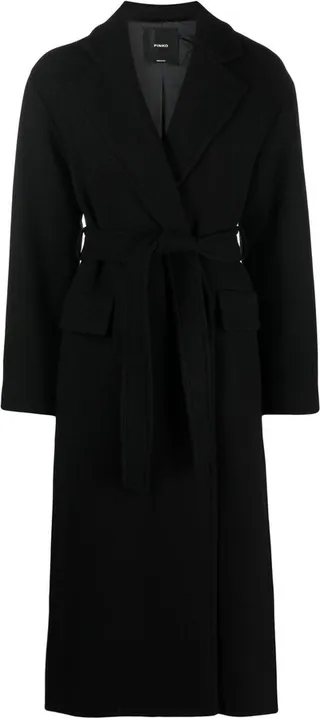 Belted Single-Breasted Coat