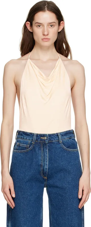 BEC + BRIDGE Off-White Ariel Halter Bodysuit