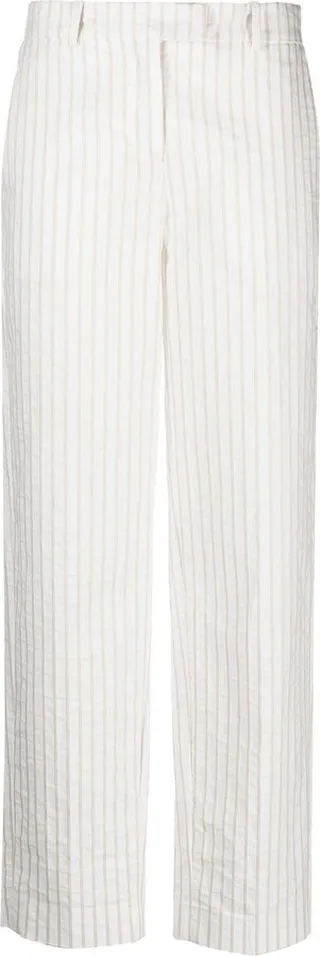 Straight-Leg Cut Trousers