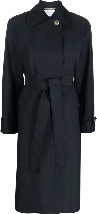 Tied-Waist Trench Coat