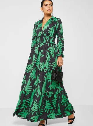 A-Line Printed Dress