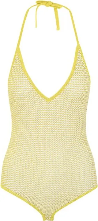 Bottega Veneta Halterneck Mesh Bodysuit
