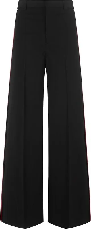 REDValentino Side Striped Straight-Leg Pants