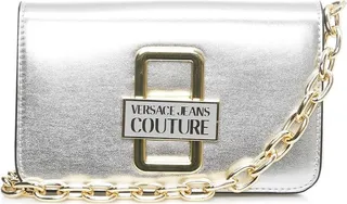 Versace Jeans Couture Logo Plaque Chain-Linked Shoulder Bag