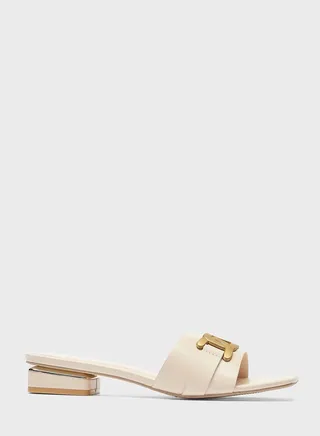 Single Strap Low Heel Sandals