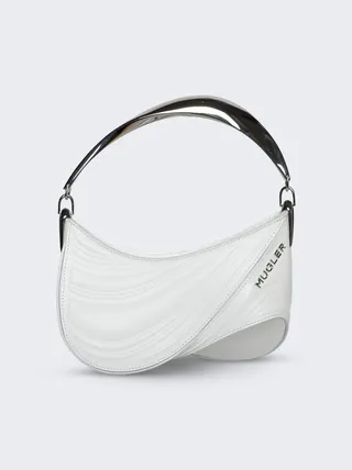 Small Embossed Spiral Curve 01 Bag Ivory